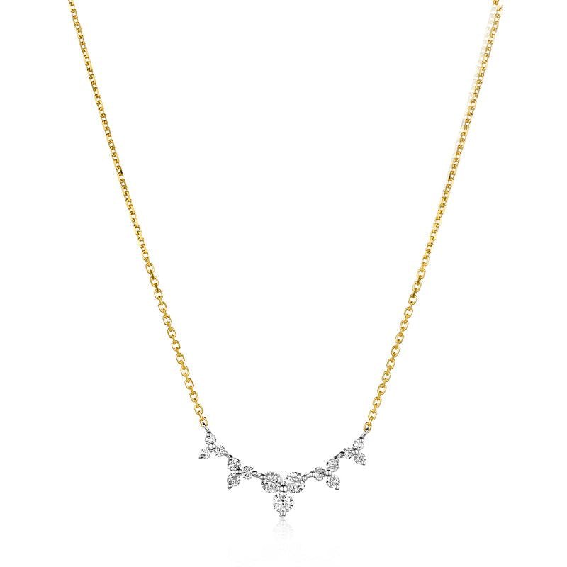 Diamond Pendant on a 14k Gold Chain