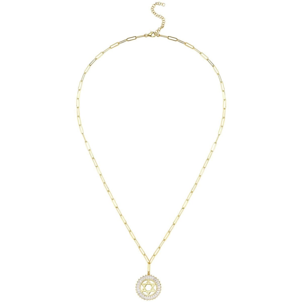 Star of David Medallion on Gold Chain