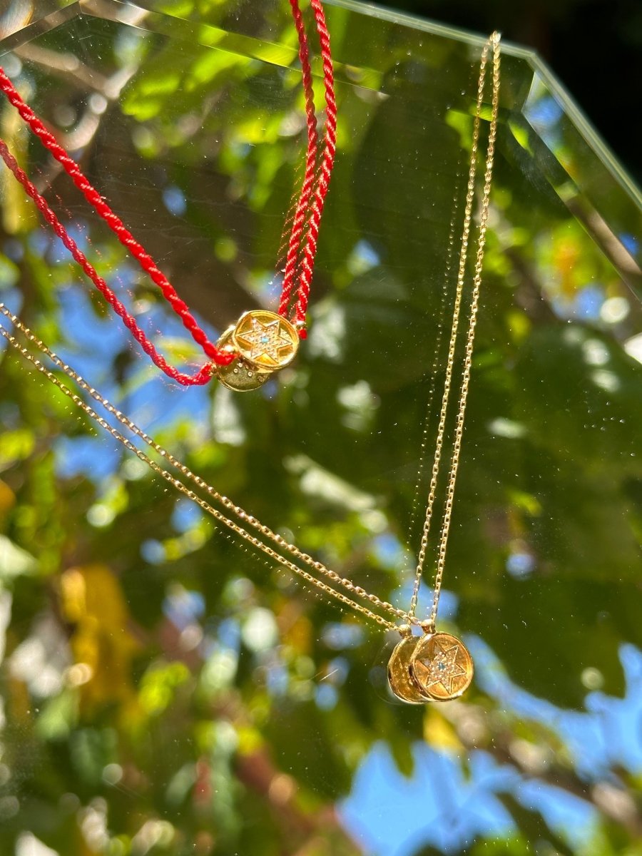 Golden Jewish Star Necklace