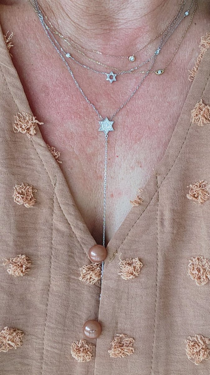 Jewish Jewelry Lariat Style Necklace