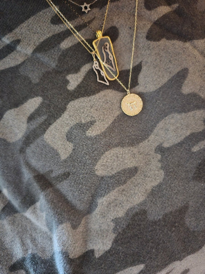 Chai Hebrew Pendant 14k Gold on Adjustable Chain