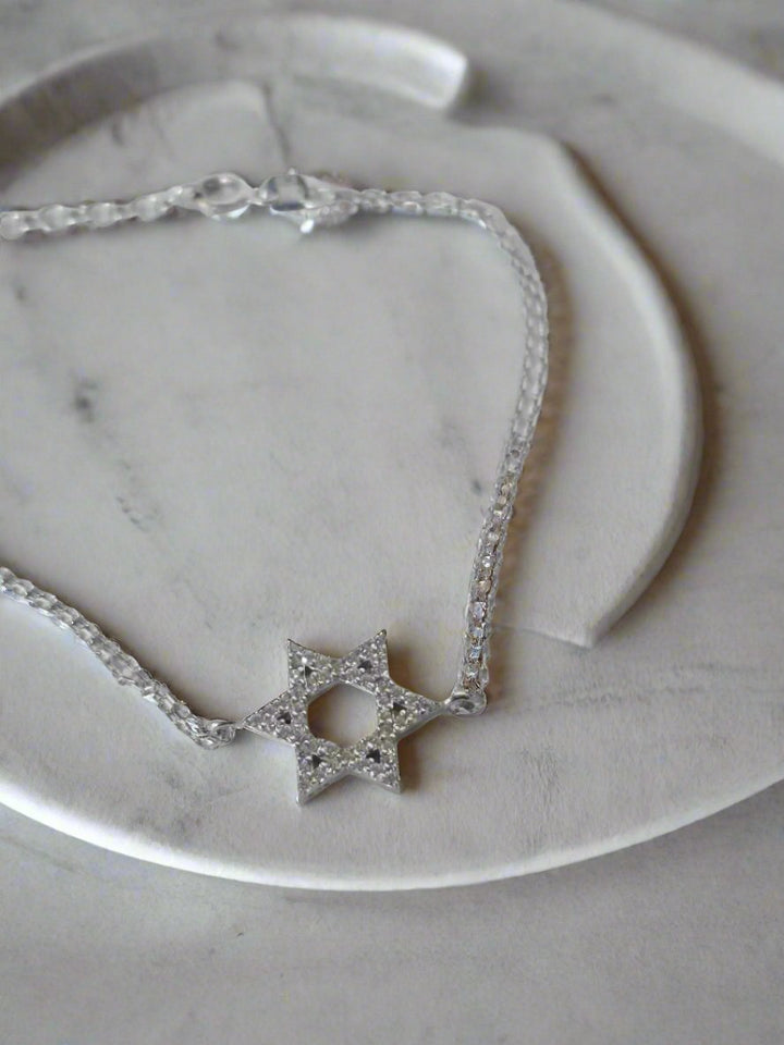 Star of David Sparkling Bracelet