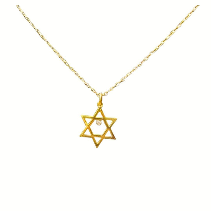 Single Sparkle Jewish Star of David Pendant