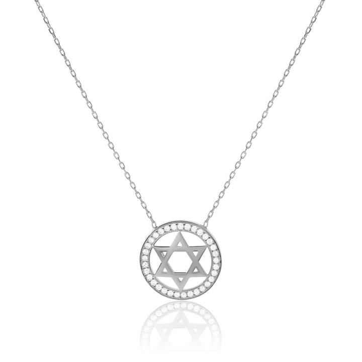 Star of David Medallion Necklace