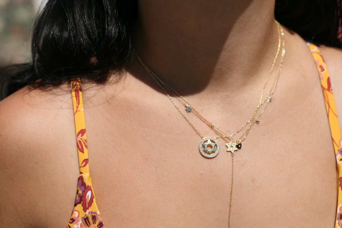 Star of David Medallion Necklace