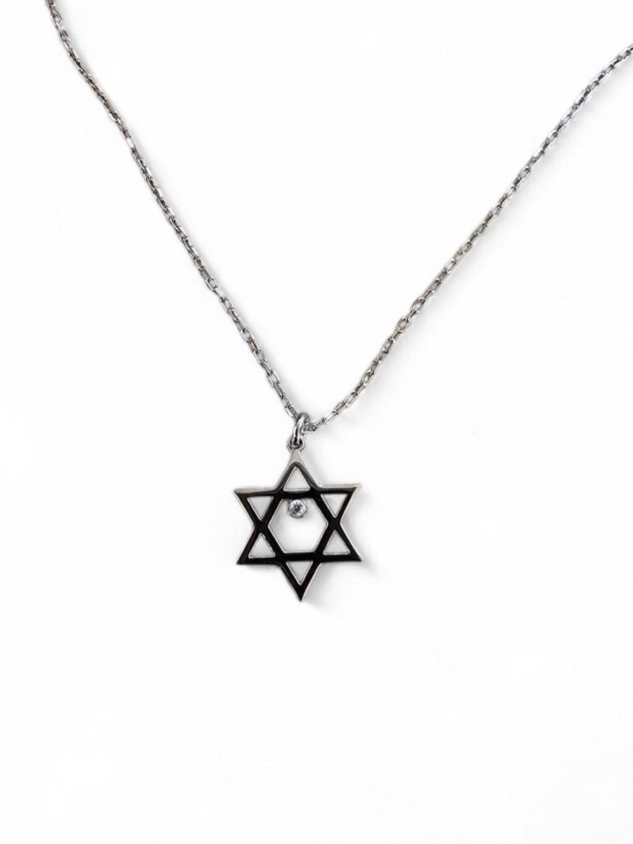 Single Sparkle Jewish Star of David Pendant