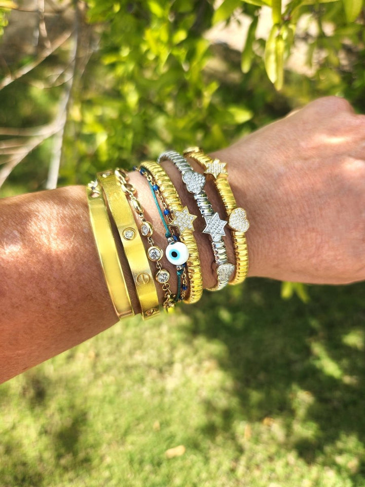 Jewish Bangle Bracelets in Three Different Designs