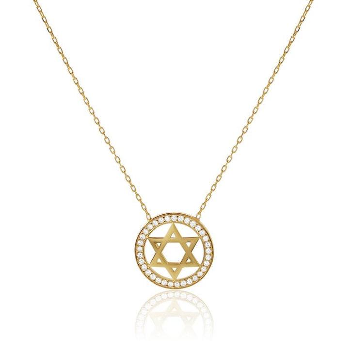 Star of David Medallion Necklace