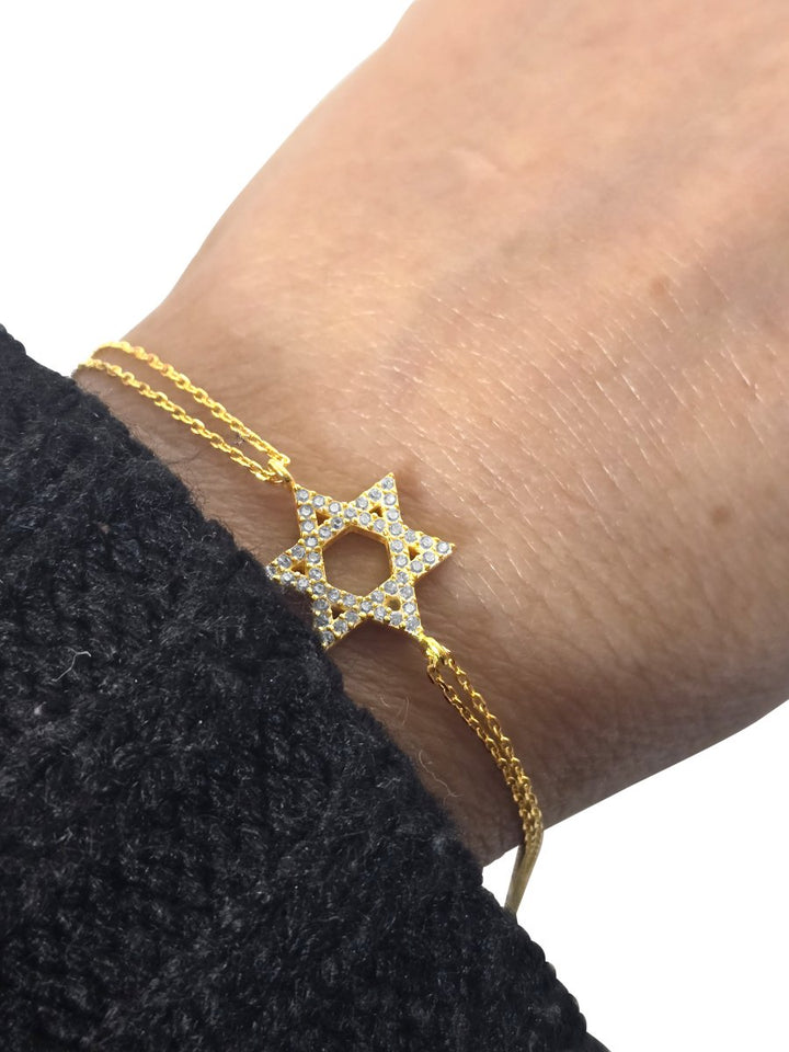 Star of David Sparkling Bracelet