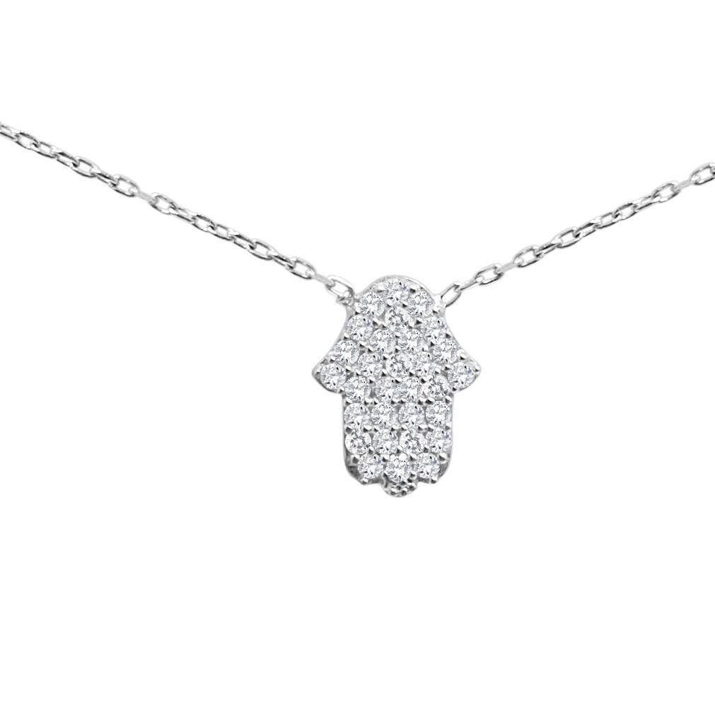 HAMSA SILVER NECKLACE