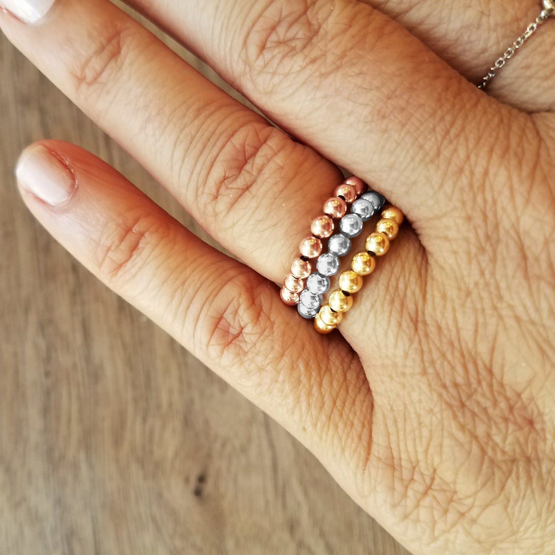 Bead Rings - Alef Bet Jewelry by Paula