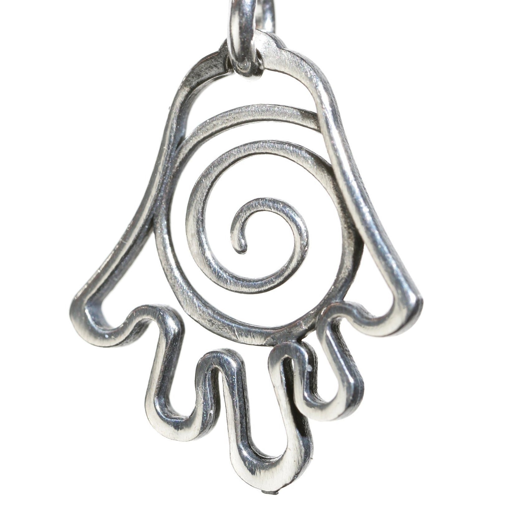 Outline Infinity Hamsa Silver Necklace