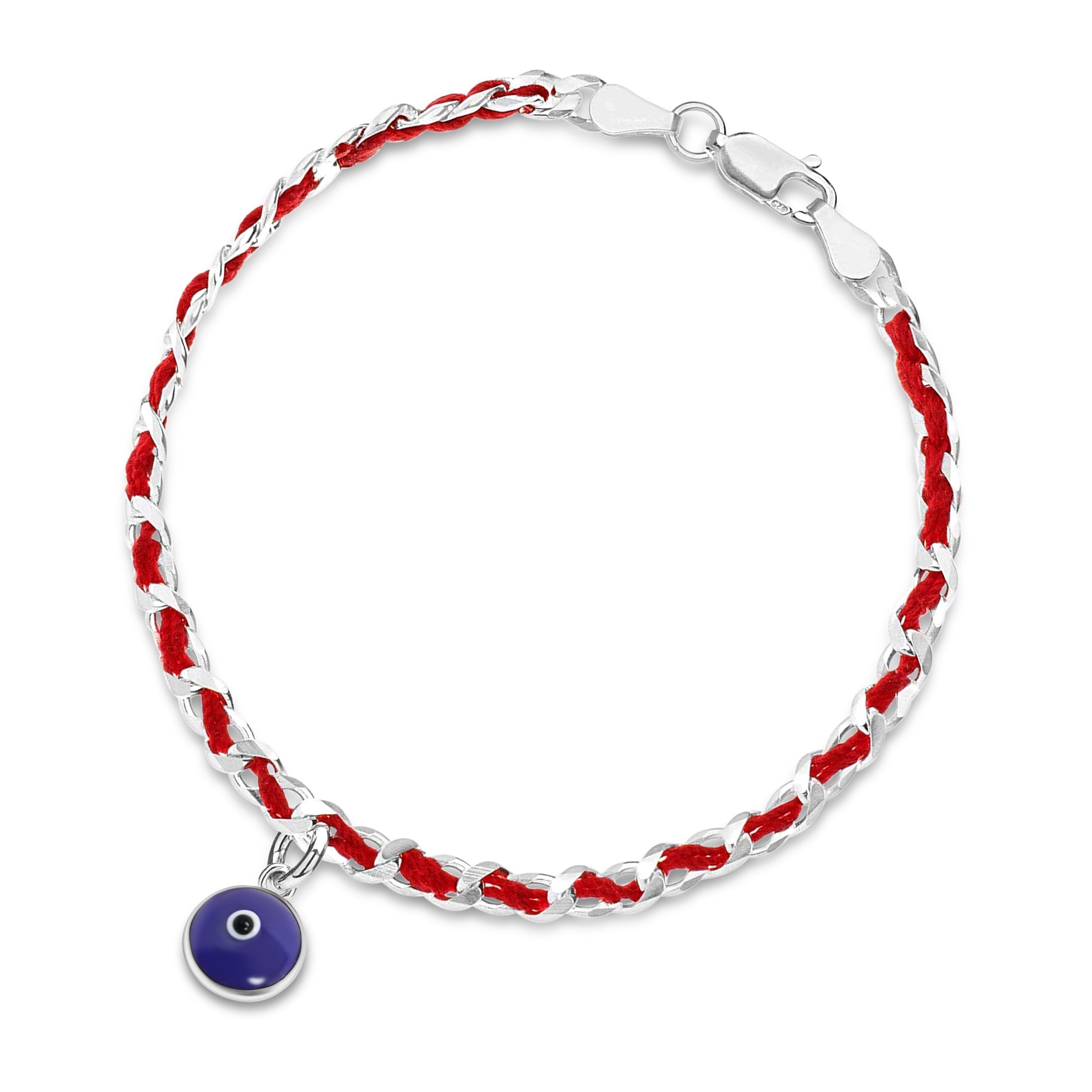 Watchful Eye - Red String Bracelet, Fair Trade Product, with Authentic Gemstones, Blessed by A Singing Bowl