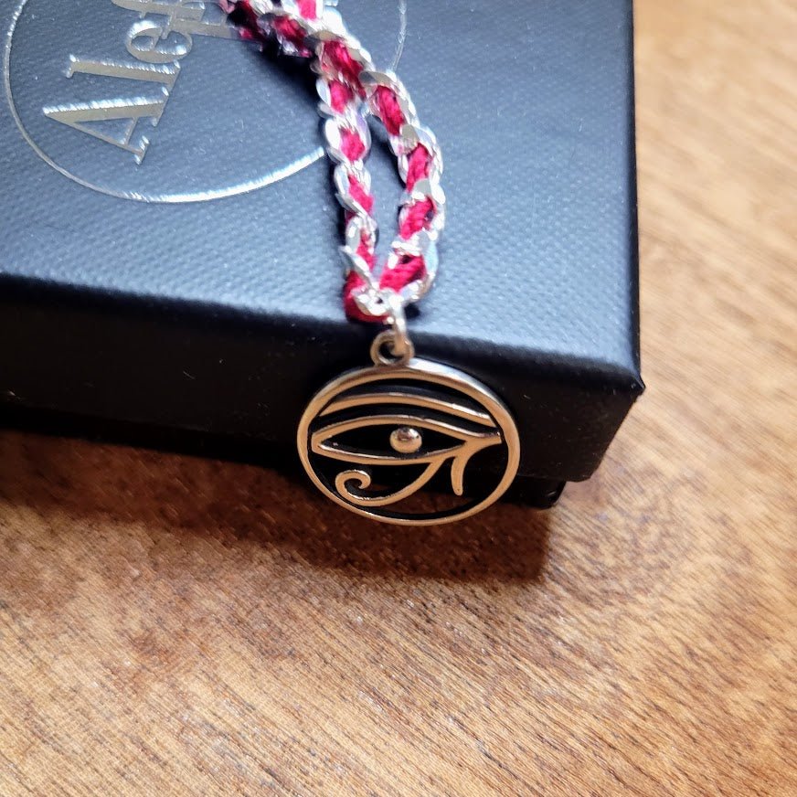 Egyptian Eye of Horus Red String Bracelet of Faith