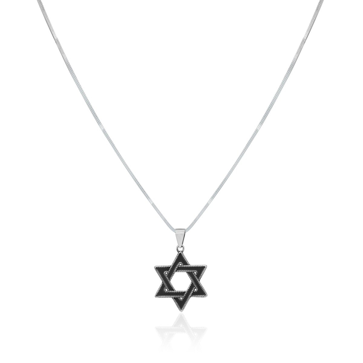 Star of David Pendant Necklace Men's and Women's – Israel Jewish Is a Live