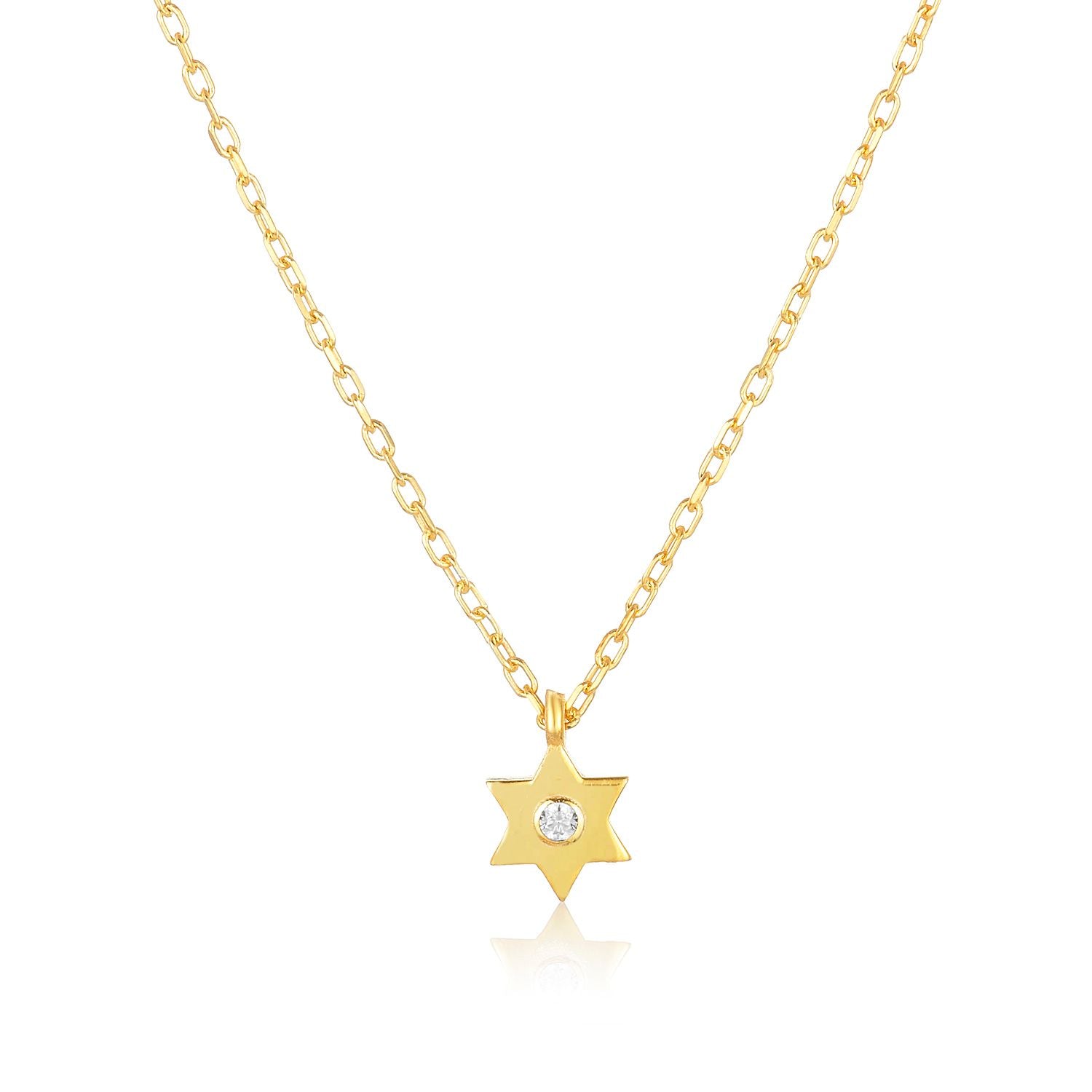 Tiny star deals of david necklace